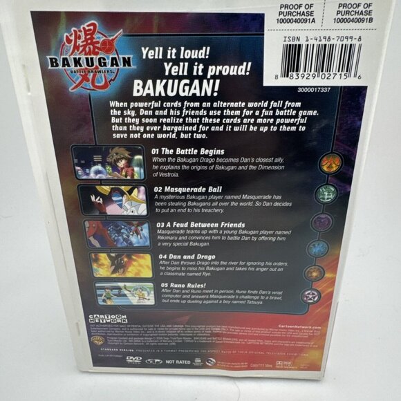 Bakugan Battle Brawlers Volume 1 DVD. D3 - Picture 3 of 3